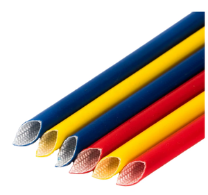 Manchon en fibre de verre flexible résistant aux hautes températures avec caoutchouc silicone, isolation multi-niveaux basse tension, homologué 600V - Product Image 2