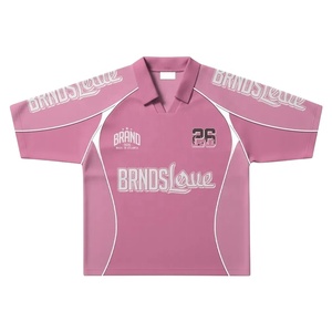 ชุดเสื้อโปโลสีชมพูและกางเกงขาสั้นสีดำสำหรับผู้ชาย แบรนด์ BRAND รุ่น 26 สปอร์ต แห้งเร็ว เหมาะสำหรับฤดูร้อน ชุดกีฬา ผลิตจากโพลีเอสเตอร์/ผ้าตาข่าย พิมพ์ลายแบบ Sublimation - Product Image 4
