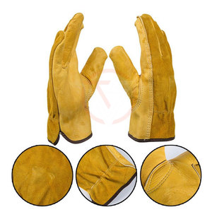 Custom Design Wholesale Rate Leather Working Gloves Top Selling Safety Gloves Pakistan Suppliers In Reasonable Price - Product Image 6