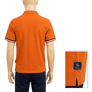 Polo en piqué 100% coton pour homme KhumBro - Manches courtes - Manches contrastées côtelées, style décontracté chic pour tous les jours - Product Image 4