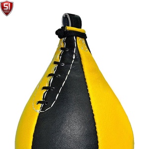Ballon de vitesse de boxe suspendu en cuir PU, ballon de réflexe de boxe, sac de frappe anti-stress, équipement de boxe - Product Image 6