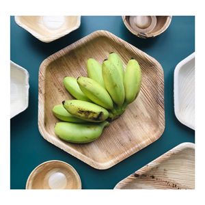 Vietnam Wholesale Palm Leaf <b>Plate</b> <b>Disposable</b> Eco Friendly Compostable Natural Biodegradable Dinner <b>Plate</b> for Restaurant Hotel - Product Image 3