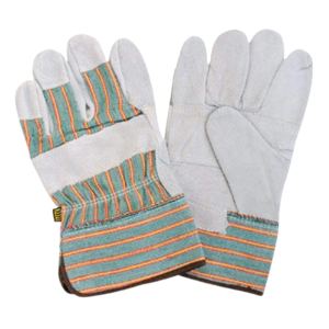 Guantes de Seguridad de Piel de Vacuno de Primera Calidad, Antivibración, Transpirables, con Dorso de Algodón, para Construcción, Almacén, Trabajo Pesado - Product Image 1
