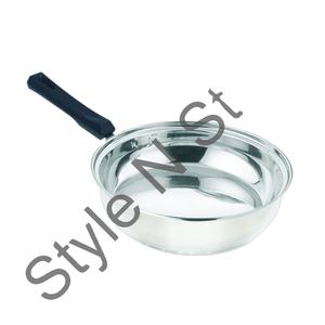 Cooking Pot Induction Base Stainless Steel Soup Pot Coating Milk Pots <b>Cookware</b> Fry Pan with Black Handle - Product Image 1