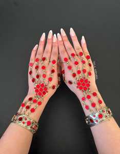 Parures de bijoux afghans Kuchi en acier inoxydable plaqué argent, de qualité supérieure, fabriquées à la main, vintage et antiques, pour femmes, pour fiançailles - Product Image 2