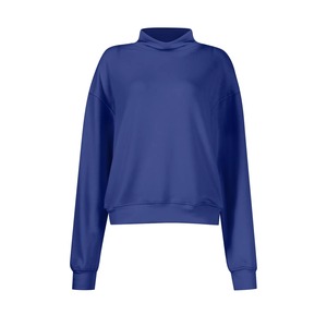 Sweat-shirt unisexe à col roulé en polaire, écologique et à séchage rapide, style streetwear oversize avec motif color block - Product Image 3
