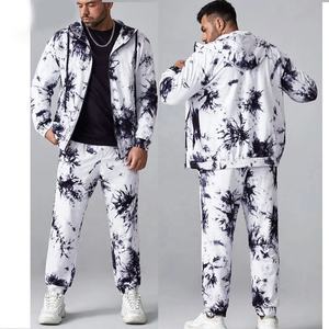 Chándal con logotipo personalizado para hombre, chándal de buena calidad con tinte de corbata para hombre, chándal con cremallera por sublimación para hombre y mujer - Product Image 6