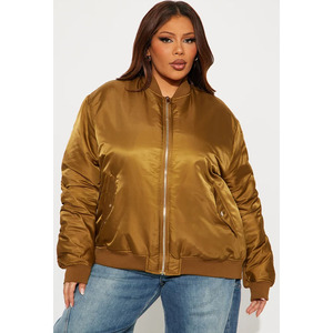Wholesale Ladies Cropped Zip up Bomber <b>Jackets</b> <b>Windbreaker</b> <b>Women</b> Bomber With Hood Casual Travel - Product Image 5