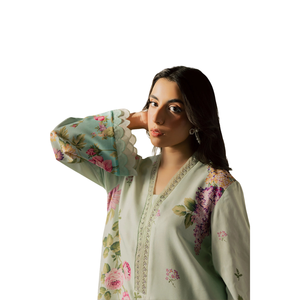 Traje estampado con costuras para mujer, Salwar Kameez pakistaní de tela Lawn - Product Image 5