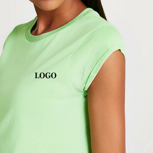 T-shirt moderne et tendance pour femme, coupe ample, style décontracté, prix abordable, avec personnalisation du logo, matière douce 2026 - Product Image 2