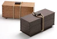 Boîte à bijoux en bois naturel écologique avec plusieurs compartiments, design moderne, organisateur de bijoux fait main sur mesure, étui de rangement
