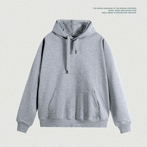 เสื้อฮู้ดผ้าซาตินสำหรับผู้ชายเสื้อสเวตเตอร์มีฮู้ดขนแกะเสื้อสเวตเตอร์สเวตเตอร์ออกแบบโลโก้ได้เองใส่ได้ทั้งชายและหญิง500GSM - Product Image 6