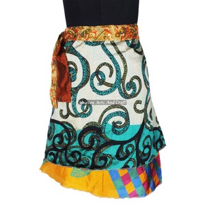 Tienda en línea de venta al por mayor de minifaldas cruzadas para mujer, minifalda cruzada informal con estampado bohemio, ropa de playa informal de verano - Product Image 3