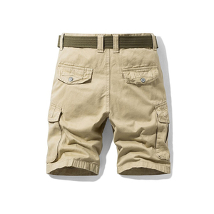 Streetwear Men's <b>Cargo</b> Shorts 100% Cotton Waterproof Breathable Multi Pockets Loose Fit Summer Casual High Street Style - Product Image 2