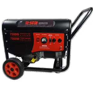 Shizai güçlü 7kva 8kva 9kva 407cc 420cc 459 cc 500cc 15hp 18hp 19hp taşınabilir ev kullanımı benzinli benzinli jeneratör