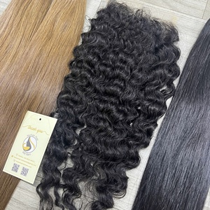Extensiones de Cabello Humano Vietnamita Ondulado Natural con Nudos Pequeños en Cierre HD, Trama a Máquina, Doble Trama, Paquetes de Cabello con Extensiones - Product Image 4