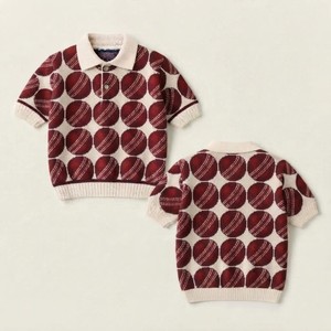 Pull en maille jacquard pour femme, col rond, manches longues, motif uni, qualité supérieure, décontracté, automne, 100 % polyester - Product Image 2