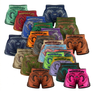 Shorts de Muay Thai en polyester de qualité supérieure pour hommes, satin polyester, combat, kickboxing, entraînement MMA, séchage rapide, shorts d'été par sublimation - Product Image 1