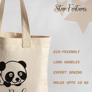 Sac fourre-tout pliable en toile noire à motif géométrique TULIP HANDICRAFTS avec fermeture éclair, 35x39cm, poignée d'épaule, sac de shopping quotidien - Product Image 1