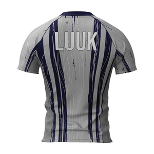 T-shirt de compression personnalisé à manches courtes pour hommes et femmes, haut de loisirs à séchage rapide, vêtements de sport athlétiques, vente en gros - Product Image 5