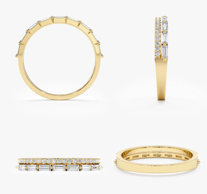 Anillo de Diamante Cultivado en Laboratorio de Oro de 14 Quilates Estilo Antiguo, Certificado IGI, Corte Brillante, Joyería de Boda para Mujer, Clásico - Product Image 4