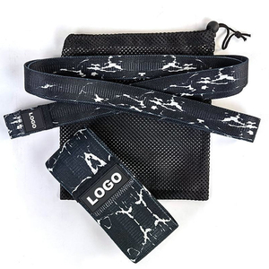 Bandas de resistencia para ejercicios con logo personalizado, juego de bandas de resistencia de tela de poliéster para piernas, glúteos y glúteos inferiores, portátiles y cómodas. - Product Image 5