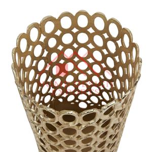 Floor Decorations Unique Design Metal Aluminium <b>Vases</b> for Wedding Floor Living Room Modern Antique <b>Gold</b> Flower <b>Vases</b> - Product Image 4