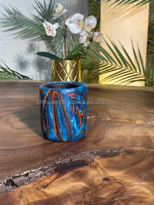 Quemador de Bukhoor de madera de Acacia de resina epoxi de lujo moderno, soporte de Oud hecho a mano Premium para fragancia de decoración del hogar, regalos de Festival árabe - Product Image 4