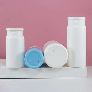 Botella de Plástico PE Unalilia de 40g 100g 200ml para Polvo de Talco con Tapa Abatible para Polvo Corporal Suelto, Modelo GP19 de Alta Calidad - Product Image 2