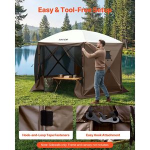 Pareti Laterali per Gazebo 5.67 x 4.85 ft con Finestra su un Lato, Impermeabili, Protezione Solare, Accessori per Tende - Product Image 6