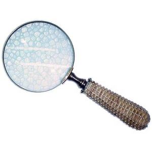 2025 nouveau Design Antique Bronze loupe portable qualité oeil verre outil de lecture Vintage indien artisanat en gros laiton bois - Product Image 1