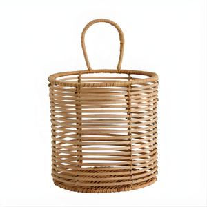 Organizador de Condimentos y Utensilios de Mimbre, Cesta Colgante Versátil de Mimbre para Plantas, Cesto de Doble Tamaño para Cocina y Jardín, Apto para Lavavajillas - Product Image 4