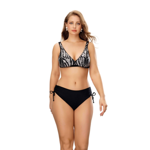 HDJ Plus Size One Piece Swimsuit <b>Tummy</b> <b>Control</b> Conservative Beachwear Sexy Monokini Bathing Suit BZ77213 - Product Image 2