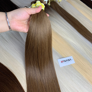 ผมต่อ100% มนุษย์บริสุทธิ์22นิ้วสีเข้มและไม่หลุดร่วงจากเวียดนาม - Product Image 1