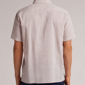Camisa Personalizada para Hombre, Casual, Manga Larga, Cuello Redondo, Diseño a Cuadros, 100% Algodón Tejido, Estampado en Serigrafía Frontal, Opciones de Color, Cierre de Botones, OEM ODM - Product Image 5