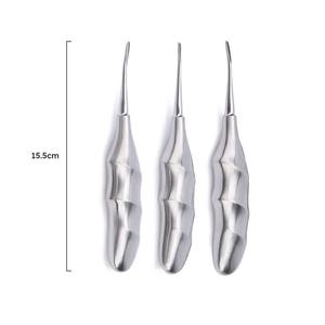 Herramienta de Extracción Dental, Elevador de Raíces Dental Recto y Curvo, Herramientas de Implante para Dentistas - Product Image 2