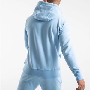 Ensemble de jogging et d'entraînement 100 % coton personnalisé pour homme, motif uni, survêtement sport deux pièces, pantalon de survêtement pour l'hiver - Product Image 5