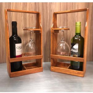 Modern Rustic Wooden Wine Rack For Apartment Bar <b>Kitchen</b> Decor And Premium Bottle <b>Storage</b> Use - Product Image 3