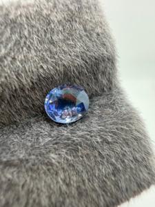 Saphir bleu naturel, pierre précieuse brute, taille ovale, 1,15 carat, provenant du Ceylan, Sri Lanka, pour la création de bijoux, saphir extraite de la terre, Zehra Gems - Product Image 1