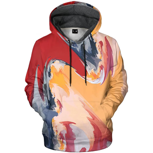 Sudadera con Capucha Estampada con Diseño de Galaxia para Hombre, Corte Regular, Informal, Manga Larga, Tejido de Poliéster, Ropa de Otoño - Product Image 3