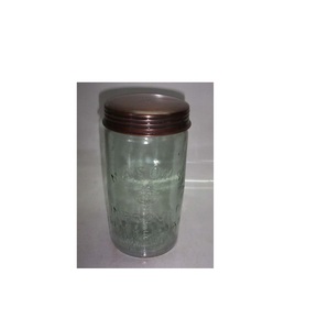 Grand pot en verre avec couvercle en métal, récipient de rangement spacieux pour la cuisine, pour la conservation de la farine, du sucre, du riz, des céréales et des biscuits - Product Image 1