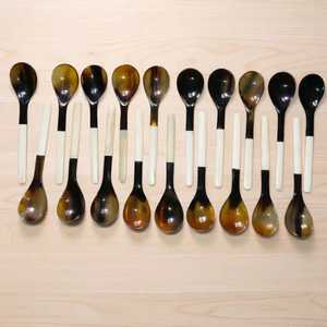 Cuchara Artesanal Ecológica de Cuerno de Búfalo, Pulida, Duradera, Decoración Natural para el Hogar, Boda, Estilo Moderno, Imitación Antigua - Product Image 6