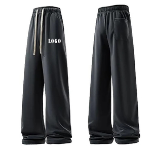 Best Sale 2026 Oversized Wide Leg Sweatpants Baggy Drawstring <b>Joggers</b> Loose Fit Streetwear Midweight <b>Polyester</b>/Cotton <b>Men</b> - Product Image 2