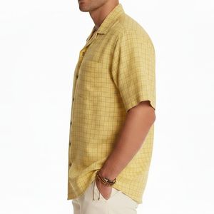 Camisas ligeras para hombre, en stock, manga corta, tela transpirable para verano, precio de fábrica, a la moda - Product Image 4