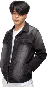 Veste en jean classique pour homme – Veste en denim haut de gamme pour homme avec un design intemporel, une coupe confortable et un style streetwear décontracté - Product Image 2