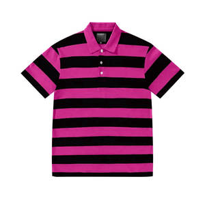 Polo de Golf con Diseño Personalizado, Poliéster de Secado Rápido, Tela Elástica con Spandex, Polo de Alta Calidad para Hombre, Polo de Golf a Rayas - Product Image 2
