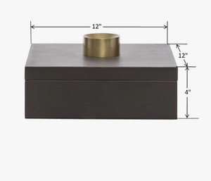 Caja de Madera Gris Oscuro Mate Hecha a Mano al por Mayor de Fábrica, Caja de Almacenamiento Rectangular Moderna con Tapa, Decorativa, Gris Pizarra Oscuro Mate - Product Image 5