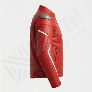 Chaqueta de Motociclista de Cuero Genuino para Hombre de la Mejor Calidad, Nueva Colección de Invierno, Chaquetas de Motocicleta con Protecciones Desmontables Personalizadas - Product Image 3