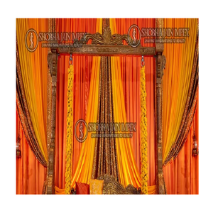 Moderna y Lujosa Cama Columpio de Madera para Terraza/Sala de Estar y Balcón, Silla Colgante de Diseño, Muebles para Mandap de Boda, ¡NUEVA LLEGADA! - Product Image 1