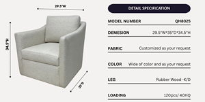 Chaise d'appoint en tissu de gros pour le salon et l'hôtel confortable - Product Image 4